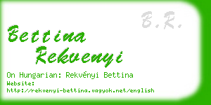 bettina rekvenyi business card